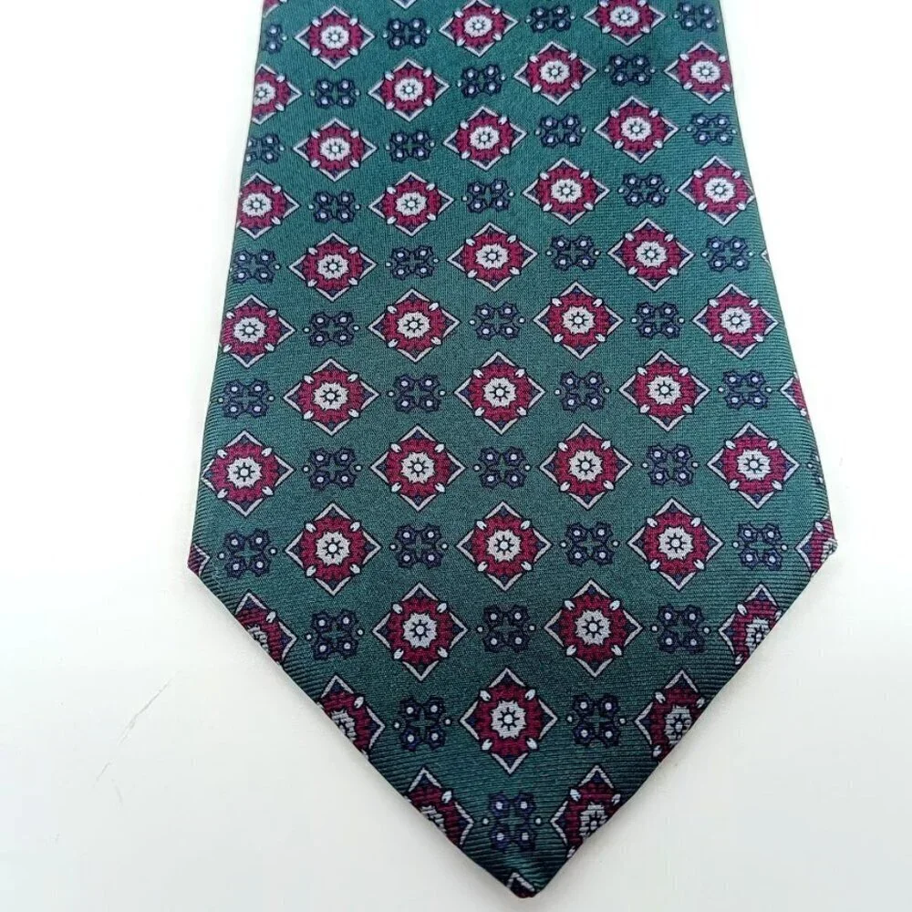 Christian Dior Monsieur Green Silk Men's Tie